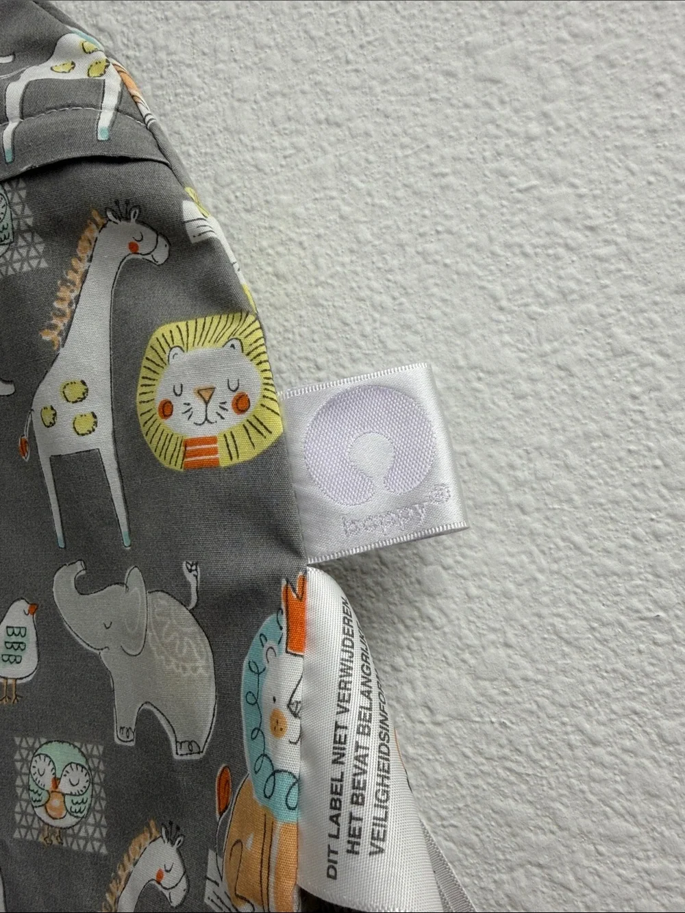 Boppy pillow cover - Gray circus Safari Print Nursing Pillow Cover